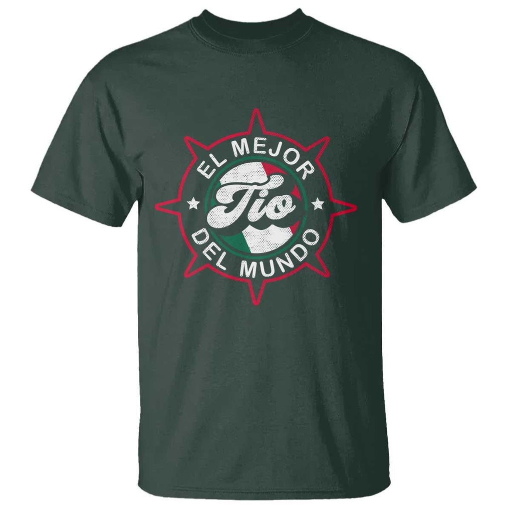 Mexican Uncle T Shirt El Mejor To Del Mundo TS09 Dark Forest Green Print Your Wear