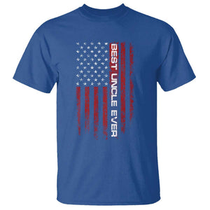 Best Uncle Ever US Flag Uncle's Day T Shirt TS09 Royal Blue Print Your Wear