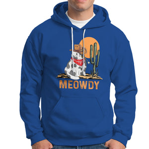 Meowdy Cat Cow Funny Howdy Meme Western Cowboy Hoodie TS09 Royal Blue Printyourwear