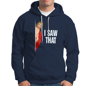 Funny Jesus Meme I Saw That Christian Hoodie TS09 Navy Printyourwear