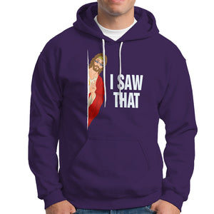 Funny Jesus Meme I Saw That Christian Hoodie TS09 Purple Printyourwear