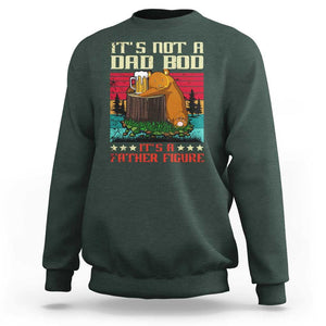 Bear Beer Lover Sweatshirt Beear It's Not A Dad Bod It's Father Figure TS09 Dark Forest Green Print Your Wear