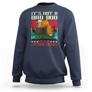 Bear Beer Lover Sweatshirt Beear It's Not A Dad Bod It's Father Figure TS09 Navy Print Your Wear