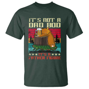 Bear Beer Lover T Shirt Beear It's Not A Dad Bod It's Father Figure TS09 Dark Forest Green Print Your Wear