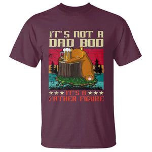 Bear Beer Lover T Shirt Beear It's Not A Dad Bod It's Father Figure TS09 Maroon Print Your Wear