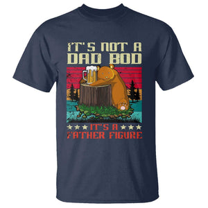 Bear Beer Lover T Shirt Beear It's Not A Dad Bod It's Father Figure TS09 Navy Print Your Wear