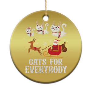 Xmas Cat Christmas Ornament Cats For Everybody Santa Reindeer TS09 Print Your Wear