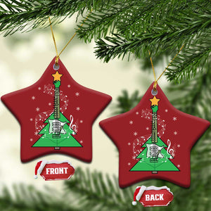 Rockin' Christmas Tree For Guitarist Music Lover Christmas Ornament TS09 Star Red Print Your Wear