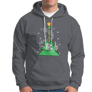 Rockin' Christmas Tree For Guitarist Music Lover Hoodie TS09 Charcoal Printyourwear