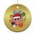 Funny Xmas Christmas Ornament Retro Groovy Xmas Tree Eye Face Reindeer Snowman Efl TS09 Print Your Wear