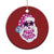 Funny Pink Disco Santa Retro Groovy Christmas Ornament TS09 Print Your Wear