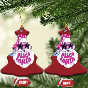 Funny Pink Disco Santa Retro Groovy Christmas Ornament TS09 Christmas Tree Red Print Your Wear