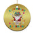 Stay Marry And Bright Groovy Christmas Hippie Santa Christmas Ornament TS09 Print Your Wear