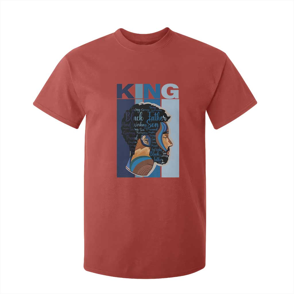 African American Dad T Shirt For Kid Black History King Melanin Father Pride TS09 Red Print Your Wear