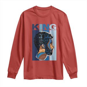 African American Dad Long Sleeve Shirt Black History King Melanin Father Pride TS09 Red Print Your Wear