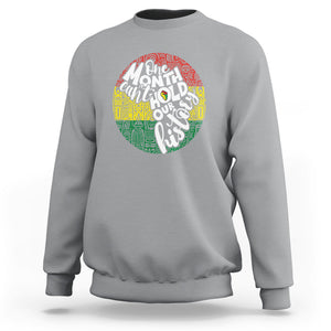 One Month Can't Hold Our History African American Sweatshirt TS09 Sport Gray Printyourwear