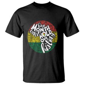 One Month Can't Hold Our History African American T Shirt TS09 Black Printyourwear