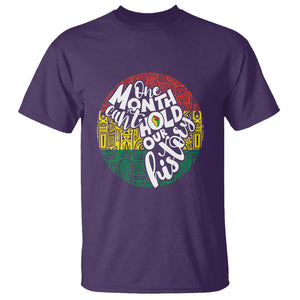 One Month Can't Hold Our History African American T Shirt TS09 Purple Printyourwear