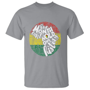 One Month Can't Hold Our History African American T Shirt TS09 Sport Gray Printyourwear