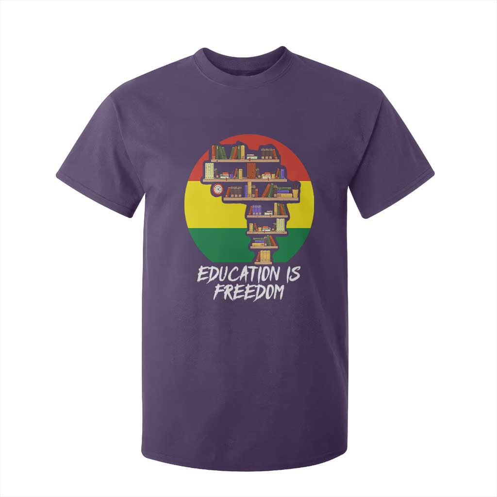 Black History Month T Shirt For Kid Education Is Freedom African American Educator TS09 Purple Print Your Wear