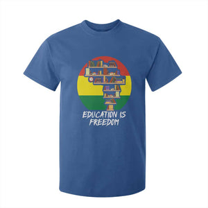Black History Month T Shirt For Kid Education Is Freedom African American Educator TS09 Royal Blue Print Your Wear