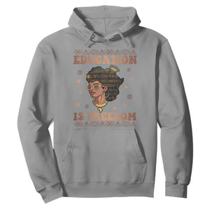 Black History Month Hoodie Education Is Freedom Teacher Women TS09 Sport Gray Printyourwear