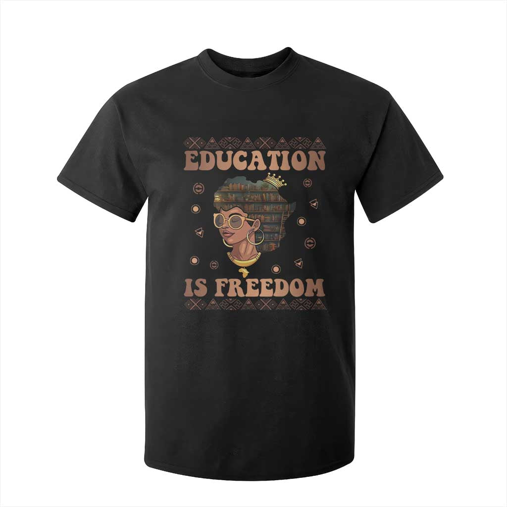 Black Teacher T Shirt For Kid Education Is Freedom Black History Month TS09 Black Print Your Wear