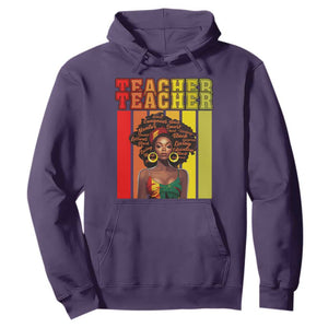 Black History Month Hoodie Teacher Women African Americans School Educate TS09 Purple Printyourwear