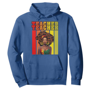 Black History Month Hoodie Teacher Women African Americans School Educate TS09 Royal Blue Printyourwear