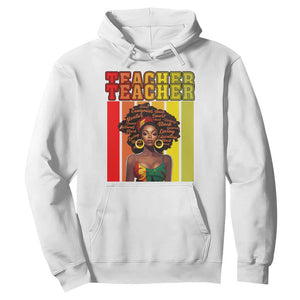 Black History Month Hoodie Teacher Women African Americans School Educate TS09 White Printyourwear