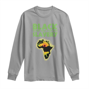 Black Freedom Long Sleeve Shirt Black History Didn't Start With Slavery African TS09 Sport Gray Print Your Wear