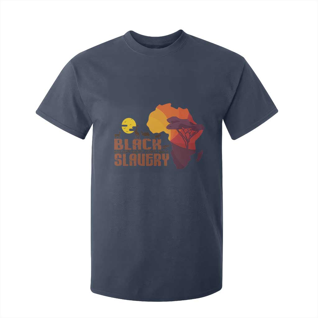 Black Pride T Shirt For Kid Black History Didn't Start With Slavery African TS09 Navy Print Your Wear