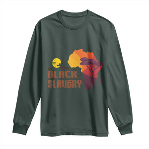 Black Pride Long Sleeve Shirt Black History Didn't Start With Slavery African TS09 Dark Forest Green Print Your Wear