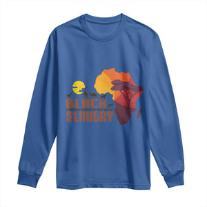 Black Pride Long Sleeve Shirt Black History Didn't Start With Slavery African TS09 Royal Blue Print Your Wear