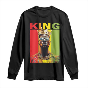 African American Dad Long Sleeve Shirt Black History King Father Melanin TS09 Black Print Your Wear