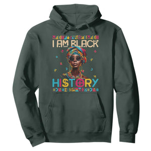 I Am Black History African American Women Pretty Hoodie TS09 Dark Forest Green Printyourwear