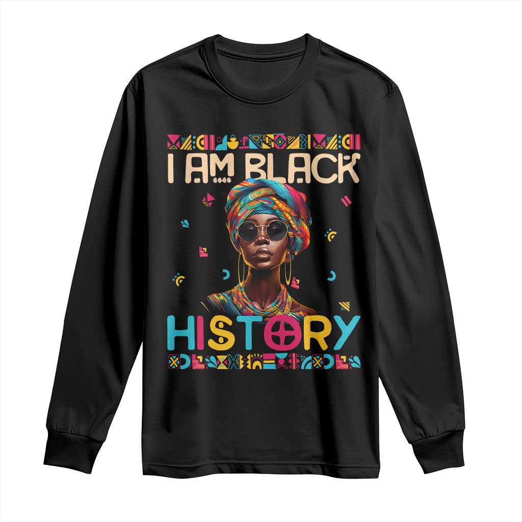 I Am Black History Long Sleeve Shirt Pretty African American Women TS09 Black Print Your Wear