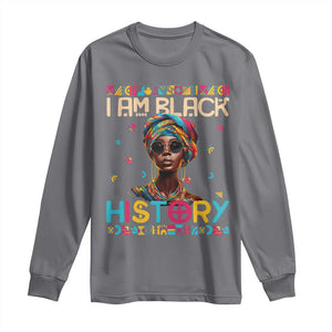 I Am Black History Long Sleeve Shirt Pretty African American Women TS09 Charcoal Print Your Wear