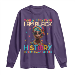 I Am Black History Long Sleeve Shirt Pretty African American Women TS09 Purple Print Your Wear