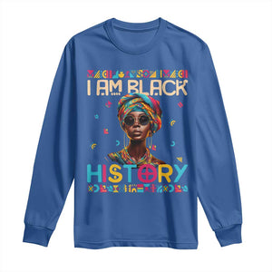 I Am Black History Long Sleeve Shirt Pretty African American Women TS09 Royal Blue Print Your Wear