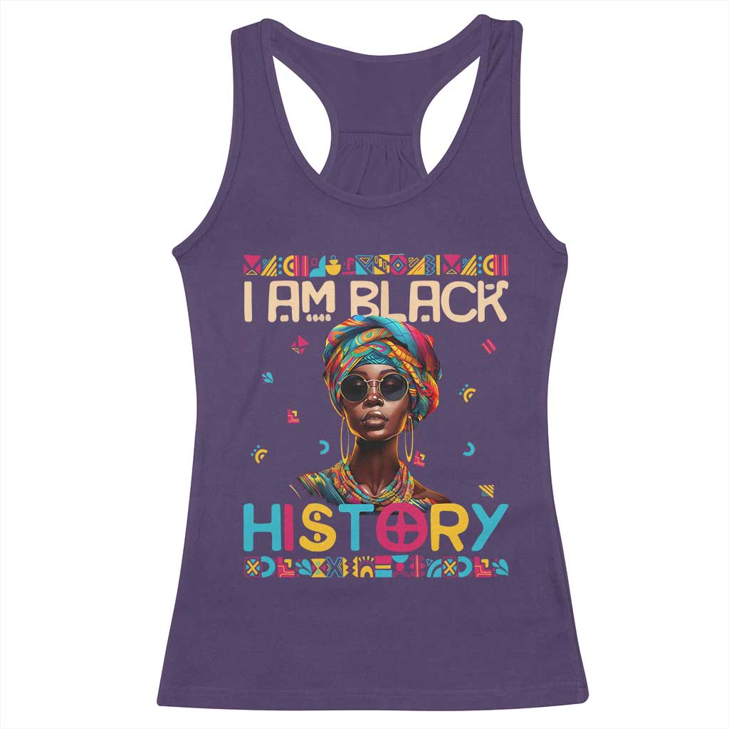 I Am Black History Racerback Tank Top Pretty African American Women TS09 Purple Print Your Wear