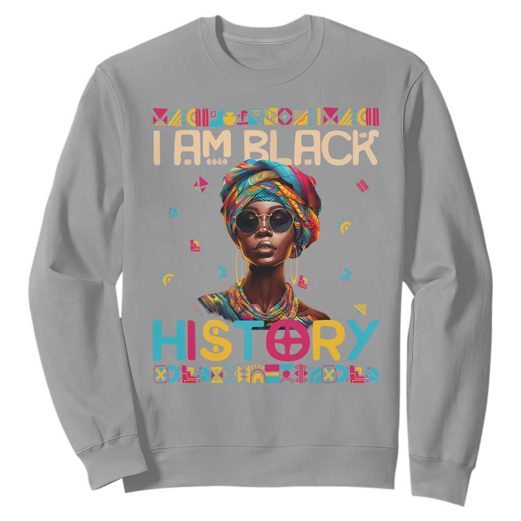 I Am Black History African American Women Pretty Sweatshirt TS09 Sport Gray Printyourwear