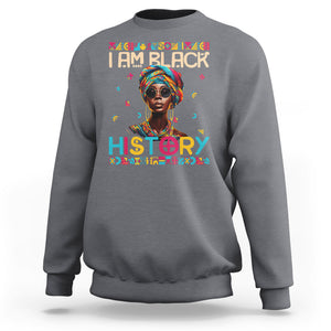 I Am Black History African American Women Pretty Sweatshirt TS09 Charcoal Printyourwear