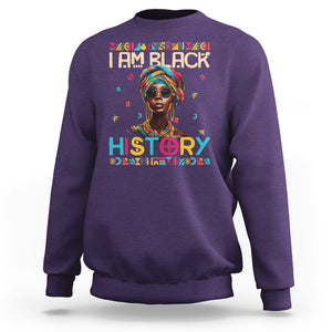 I Am Black History African American Women Pretty Sweatshirt TS09 Purple Printyourwear