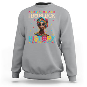 I Am Black History African American Women Pretty Sweatshirt TS09 Sport Gray Printyourwear