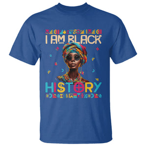 I Am Black History African American Women Pretty T Shirt TS09 Royal Blue Printyourwear