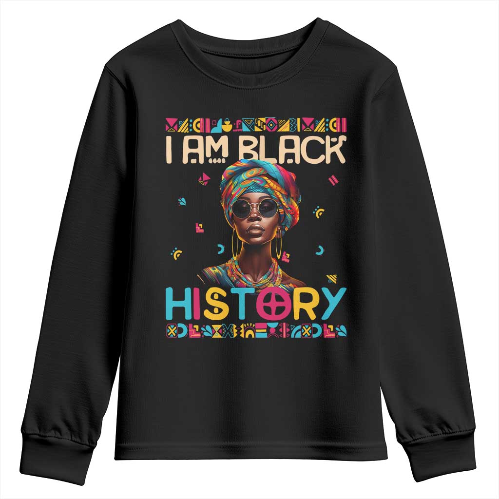 I Am Black History Youth Sweatshirt Pretty African American Women TS09 Black Print Your Wear