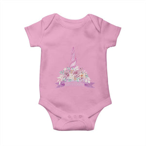 Cute Mamacorn Mother's Day Baby Onesie TS09 Light Pink Print Your Wear