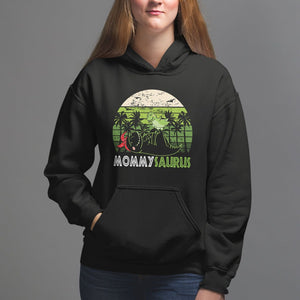 Mother's Day Hoodie Mommysaurus Mommy Dinosaur TS09 Black Printyourwear