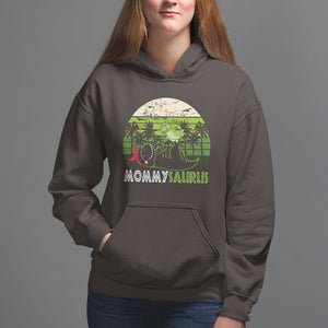 Mother's Day Hoodie Mommysaurus Mommy Dinosaur TS09 Dark Chocolate Printyourwear